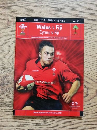 Wales v Fiji 2002 Rugby Programme