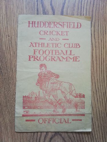 Huddersfield v Bradford Northern Sept 1950 RL Programme