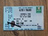 Ulster v Toulouse Oct 2000 European Cup Rugby Ticket