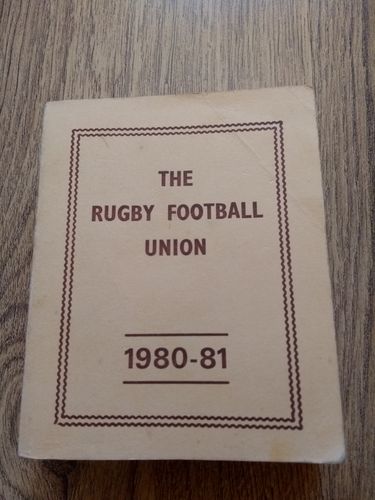 Rugby Football Union 1980-81 Handbook
