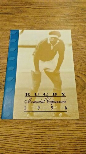 Zebre Capu XV v Esprit De France 1996 Memorial Capuzzoni Rugby Programme