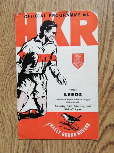 Hull KR v Leeds Feb 1965 Rugby League Programme