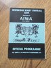 Newbridge v Neath Athletic Dec 1985 Schweppes Cup Rugby Progamme