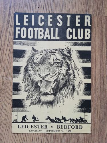 Leicester v Bedford Sept 1959 Rugby Programme