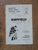 Bradford v Sheffield Oct 1964 Rugby Programme