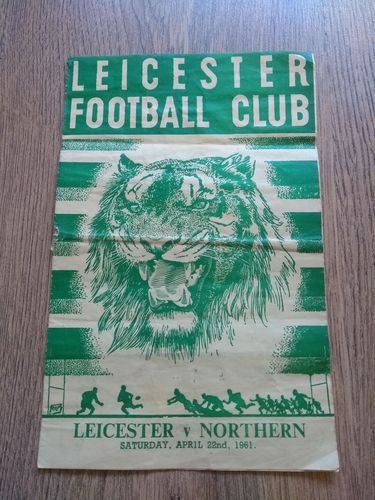 Leicester v Northern Apr 1961 Rugby Programme