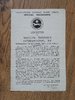 Leicester v Watcyn Thomas's International XV Sept 1960 Rugby Programme