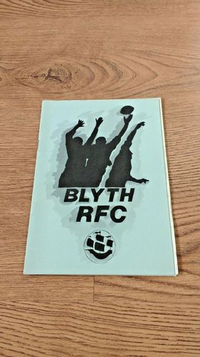 Blyth v Gateshead Fell Oct 1994 Rugby Programme