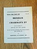 Brixham v Chairman's XV Oct 1965 Rugby Programme
