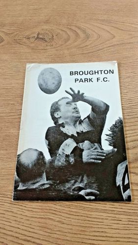 Broughton Park v Chester \ Vale of Lune (1 item) Mar 1979 Rugby Programme