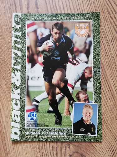 Widnes v Castleford Aug 1994 Rugby League Programme