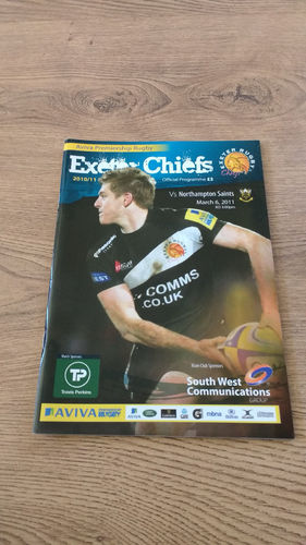 Exeter Chiefs v Northampton Saints 2011 Rugby Programme