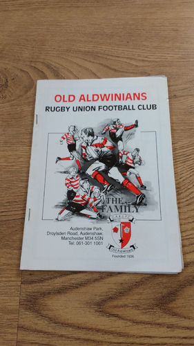 Old Aldwinians v West Park St Helens 1993 Rugby Programme