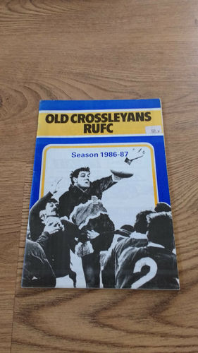Old Crossleyans v Roundhay 1986 Rugby Programme