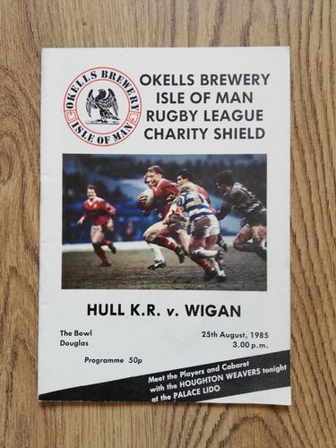 Hull KR v Wigan Aug 1985 Charity Shield Rugby League Programme
