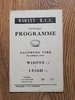 Widnes v Leigh Aug 1960 Rugby League Programme