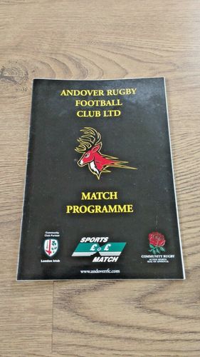Andover v Maidstone Sep 2006 Rugby Programme