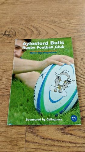 Aylesford Bulls v Maidstone Jan 2005 Rugby Programme