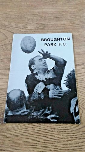 Broughton Park v Orrell John Player Cup 1st round Oct 1978 Rugby Programme