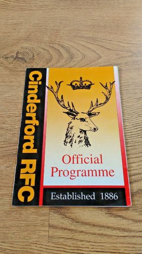 Cinderford v Maidstone Nov 2004 Intermediate Cup 4th round Rugby Programme