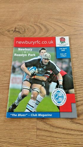 Newbury v Rosslyn Park Apr 2005 Rugby Programme