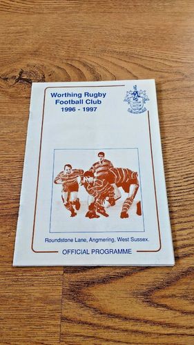 Worthing v Maidstone Oct 1996 Rugby Programme