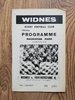 Widnes v Featherstone Apr 1963 Rugby League Programme