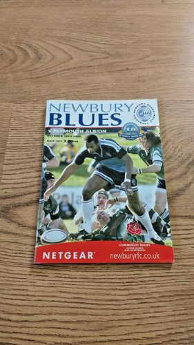 Newbury v Plymouth Albion Oct 2006 Rugby Programme