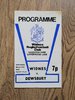 Widnes v Dewsbury Mar 1976 Rugby League Programme