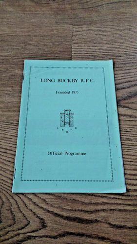 Long Buckby v Aylestone St James Rugby Programme