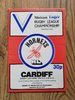 Rochdale Hornets v Cardiff Apr 1983 RL Programme