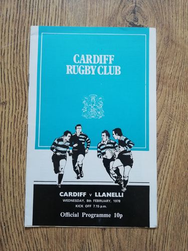 Cardiff v Llanelli Feb 1978