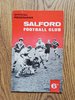 Salford v Leigh Sept 1965 Lancashire Cup Rugby League Programme