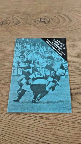Cardiff v Newport Feb 1988 Rugby Programme