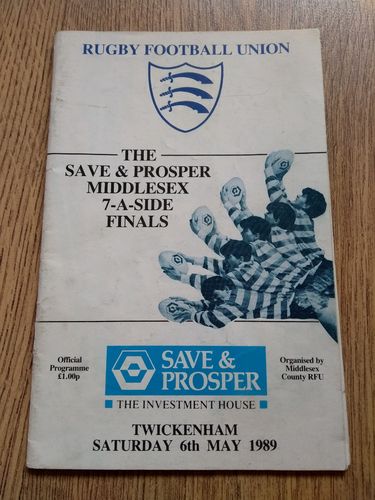 Middlesex Sevens 1989 Rugby Programme