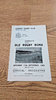 Cardiff v Old Rugby Roma Sept 1965 Rugby Programme