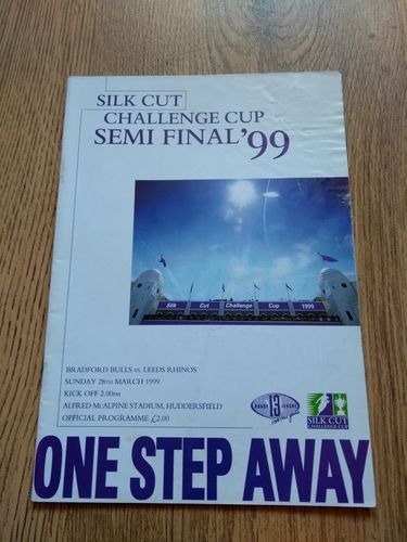 Bradford v Leeds Mar 1999 Challenge Cup Semi-Final RL Programme