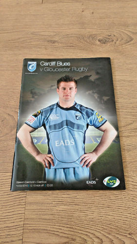Cardiff v Gloucester Mar 2010 LV= Cup Semi-Final Rugby Programme