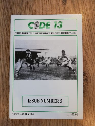 ' Code 13 ' Issue 5 Dec 1987 Rugby League Brochure
