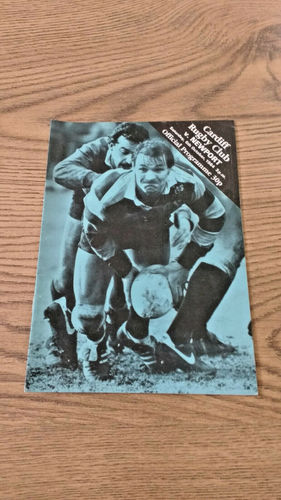 Cardiff v Newport Oct 1984 Rugby Programme