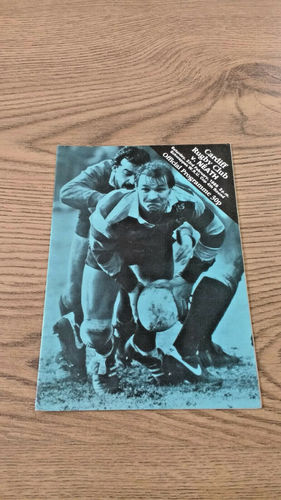 Cardiff v Neath Feb 1985 Rugby Programme