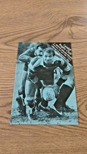 Cardiff v South Wales Police Apr 1985 Rugby Programme