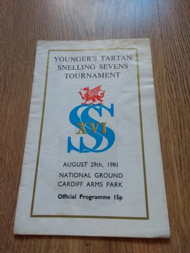 Snelling Sevens 1981 Rugby Programme