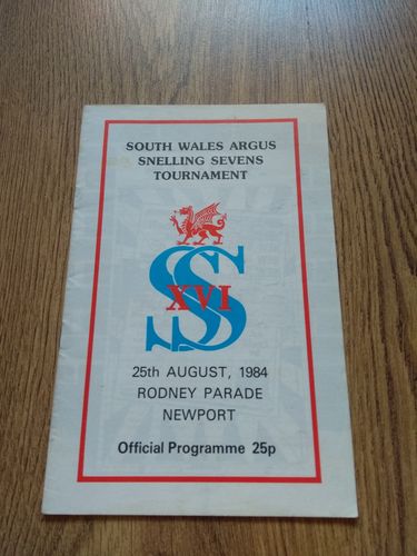 Snelling Sevens 1984 Rugby Programme