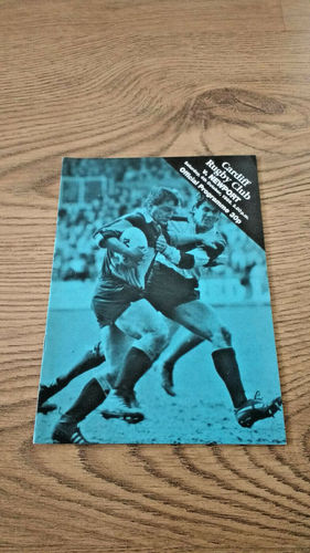 Cardiff v Newport Oct 1986 Rugby Programme