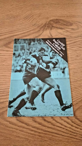 Cardiff v Neath Apr 1987 Rugby Programme