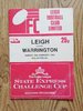 Leigh v Warrington Feb 1982 Challenge Cup RL Programme