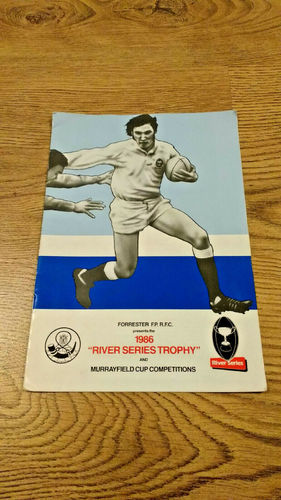 Duns v Ross High Apr 1986 Murrayfield Cup 3rd round Rugby Programme