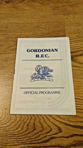 Gordonians v Hutchesons/Aloysians Dec 1991 Rugby Programme