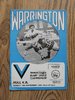 Warrington v Hull KR Sept 1983 Rugby League Programme